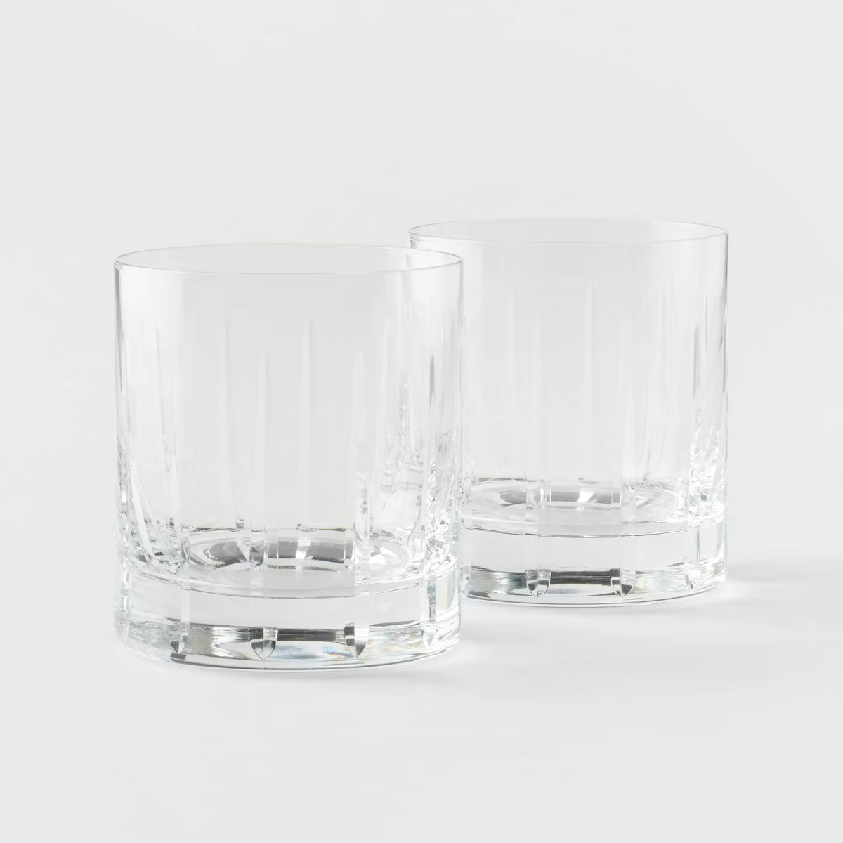 2pk Geneva Crystal Double Old Fashion Etched 10.7oz Glasses - Threshold Signature™ | Target