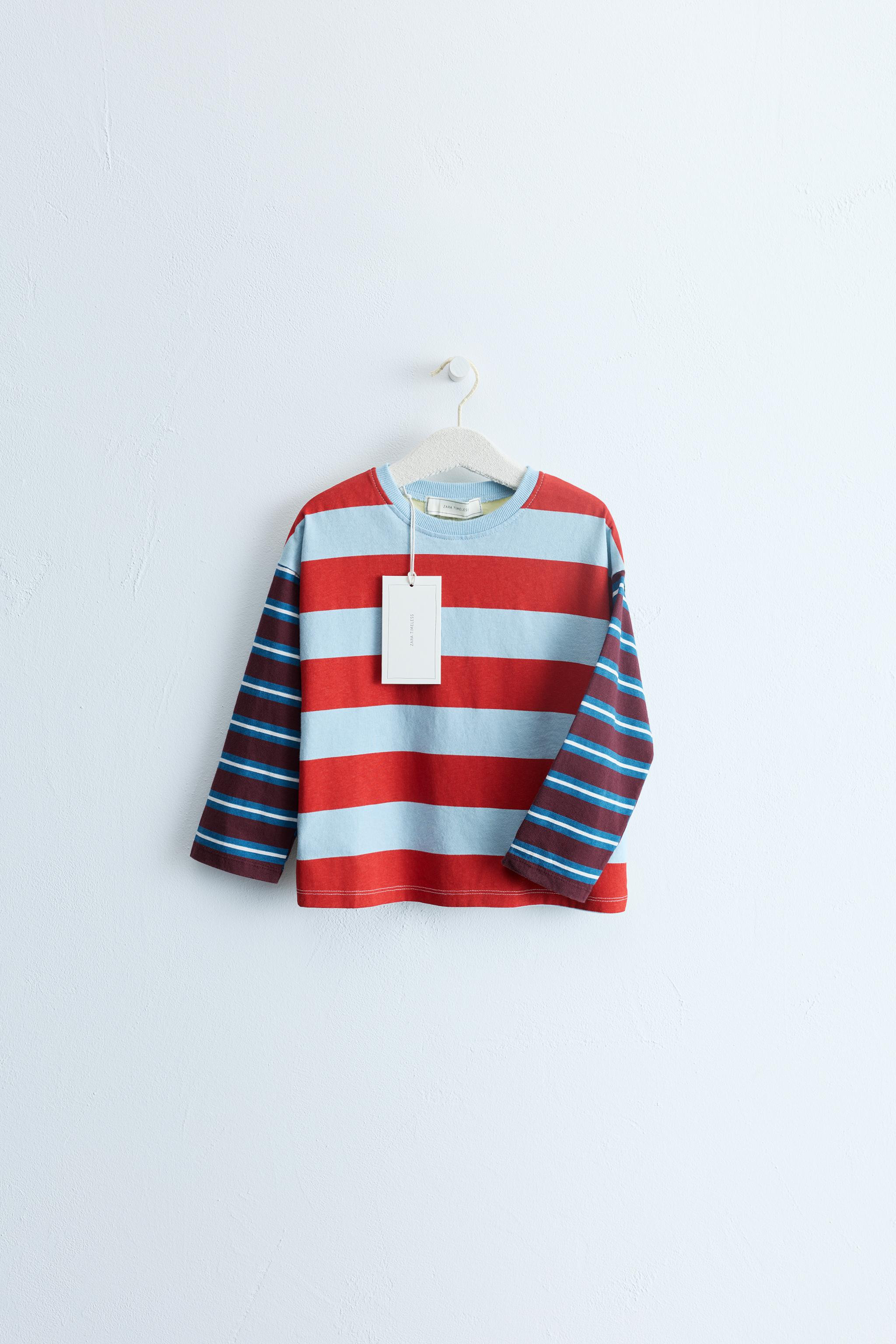 ZARA TIMELESS - COLORBLOCK MULTI-STRIPE T-SHIRT | Zara US