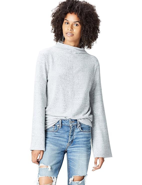 Amazon Brand - find. Women's Soft High Neck Long Sleeve Sweater | Amazon (US)