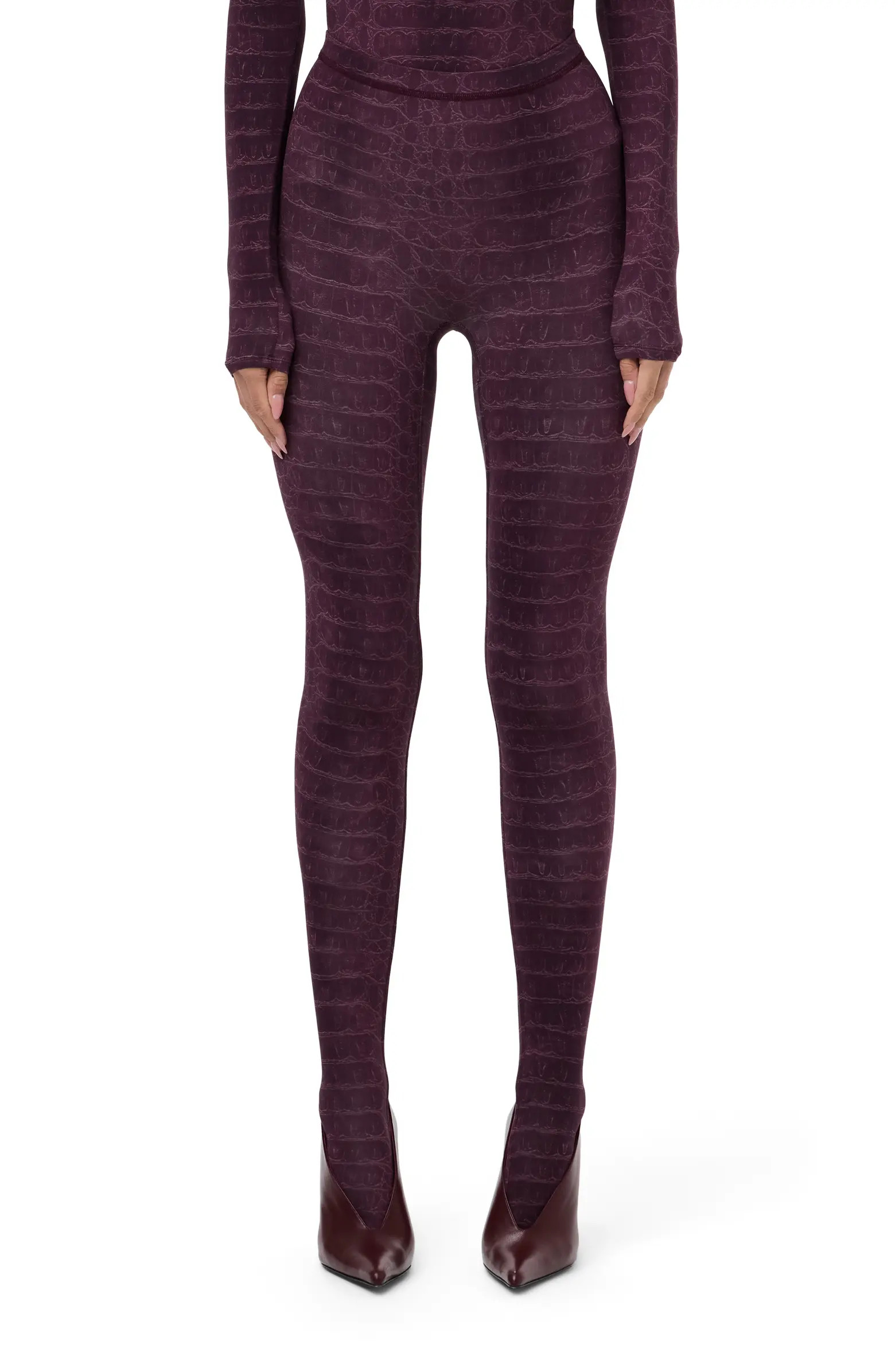 Naked Wardrobe Print Toe Leggings | Nordstrom | Nordstrom