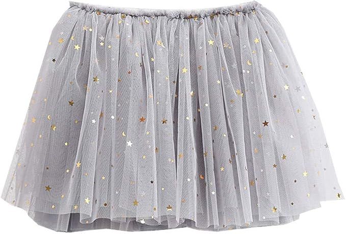 Baby Girls Summer Casual Dress, Toddler Kids Girls Baby Sequin Tutu Skirt Tulle Ballet Skirt Prin... | Amazon (US)