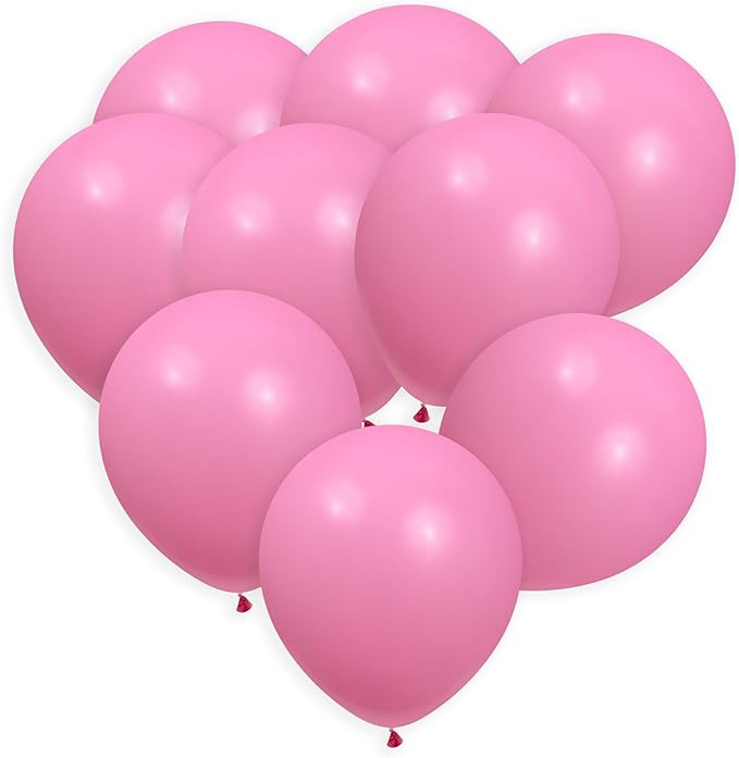 Baby Pink Balloons 50 Pack, 12 Inch Latex Balloons, Baby Pink Balloon Pack For Birthdays, Wedding... | Amazon (US)