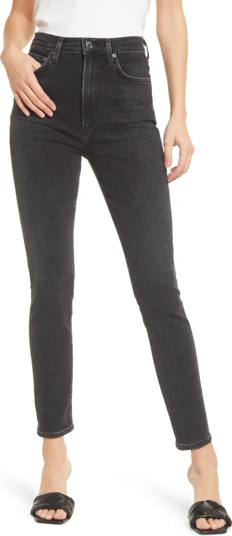 Pinch Waist Super High Waist Organic Cotton Skinny Jeans | Nordstrom