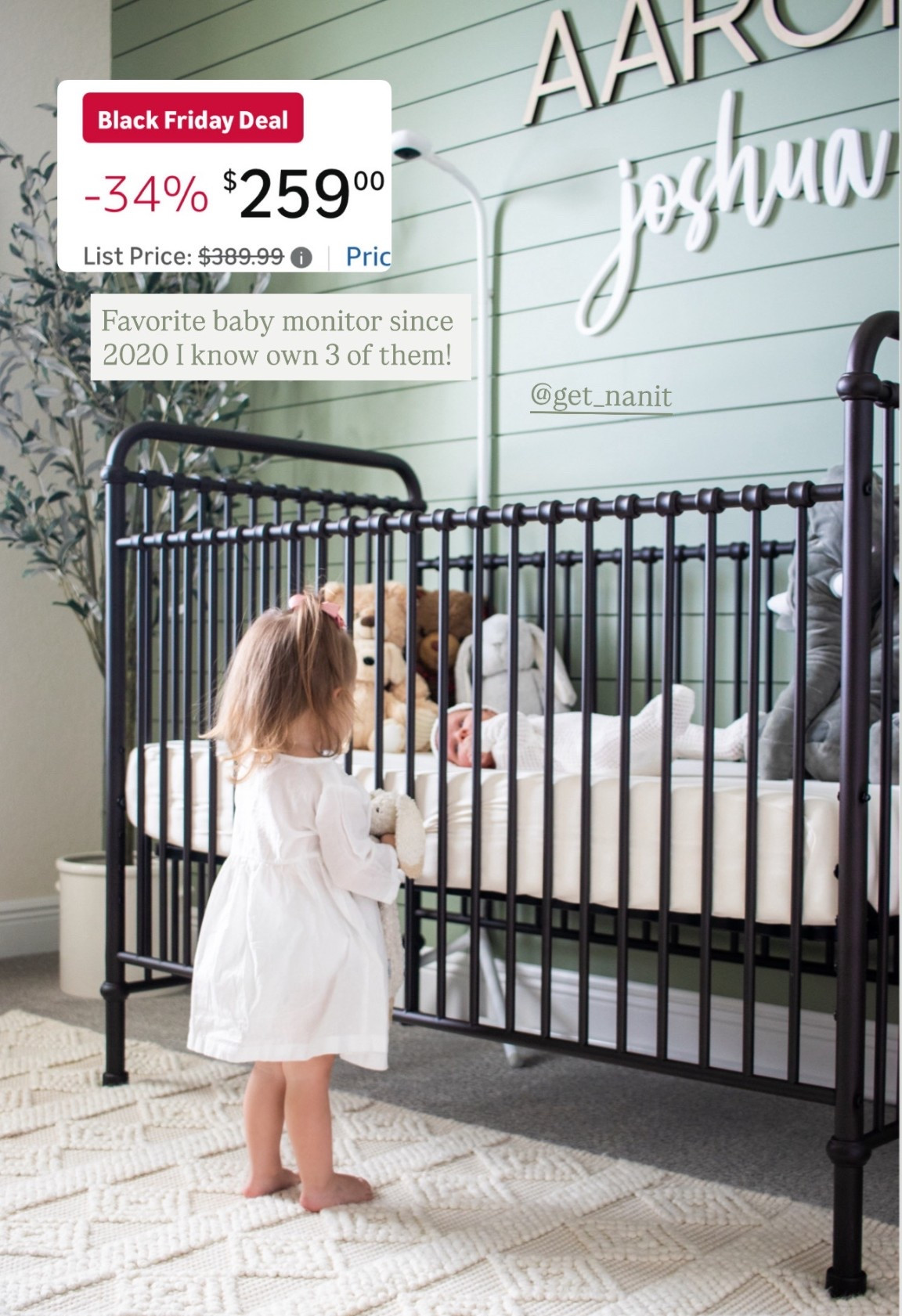 Favorite baby monitor get nanit on sale! Grab it now! Been using since 2020! Favorite part is all the helpful features and sleep insights plus breathing wear! 

#LTKBaby #LTKmomlife #LTKCyberWeek