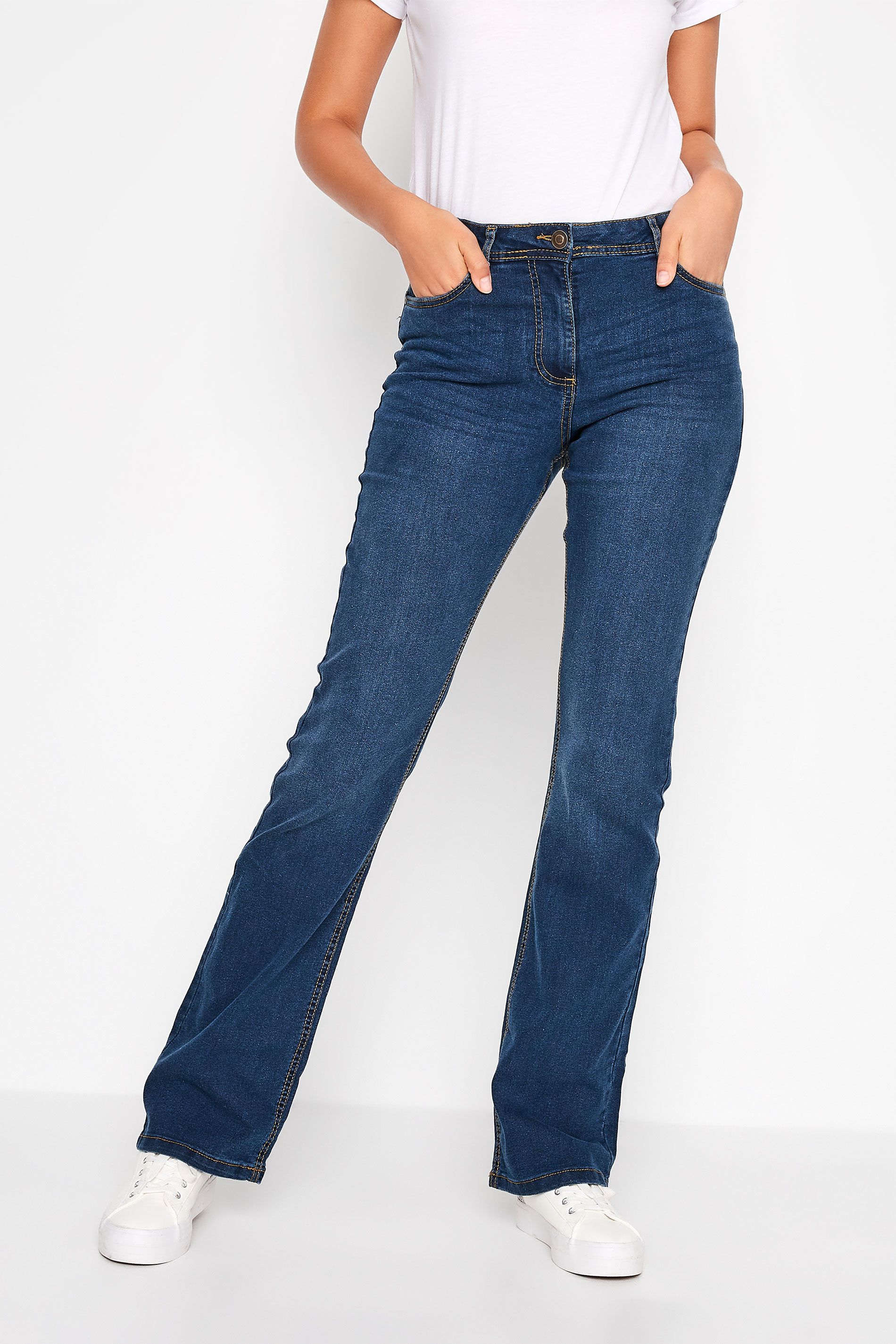 LTS Tall Blue RAE Stretch Bootcut Jeans | Long Tall Sally