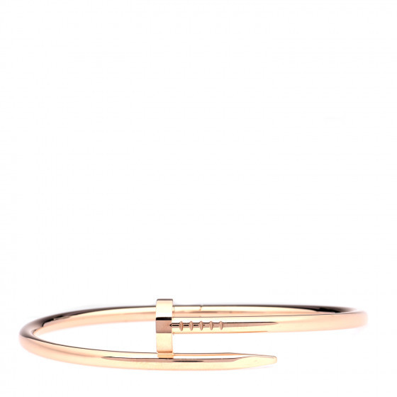 CARTIER 18K Pink Gold Juste Un Clou Bracelet 19 | Fashionphile