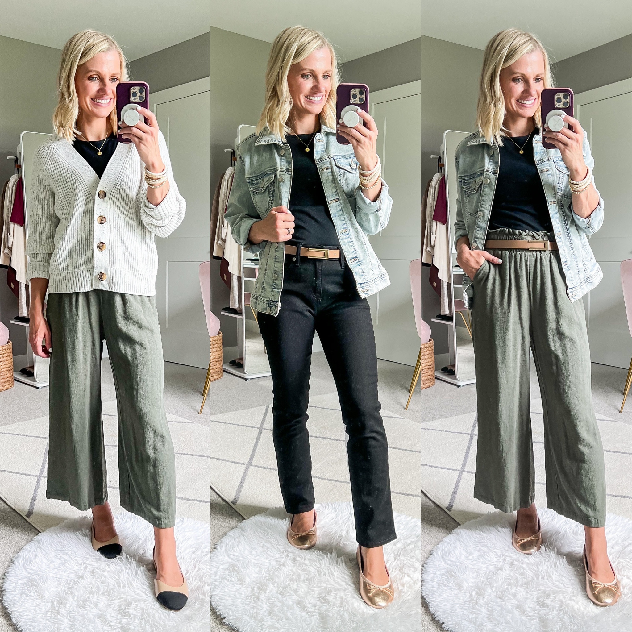 Teacher capsule wardrobe outfits! 
Top (linked similar) || pants- small || denim jacket- small || cardigan- xs || black jeans- 26/short

#LTKWorkwear #LTKStyleTip #LTKFindsUnder50