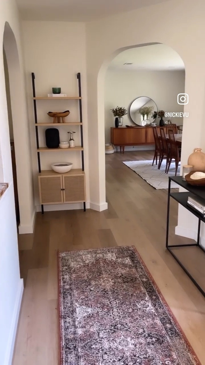 Entryway decor 🤍 I love how inviting this space is when you walk into our home! These Nathan James shelves complete this space 😍

Home decor, entryway style, neutral home 

#LTKstyletip #LTKhome #LTKunder100