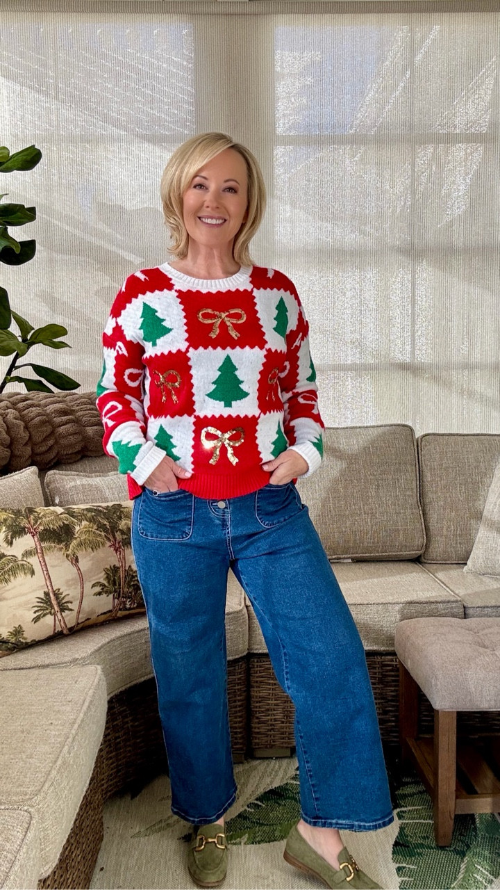 A moment for this merry little sweater🎄✨It brings all of the holiday cheer without the splurge and adds a pop of festivity to your wardrobe this season! Shop my look ❤️ 


#LTKFindsUnder50 #LTKHoliday #LTKSeasonal