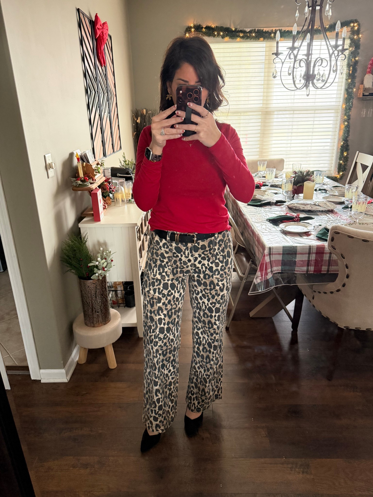 My Christmas outfit...But honestly good for any time, or even Valentine’s Day! 

#LTKootd #LTKHoliday #LTKFindsUnder50