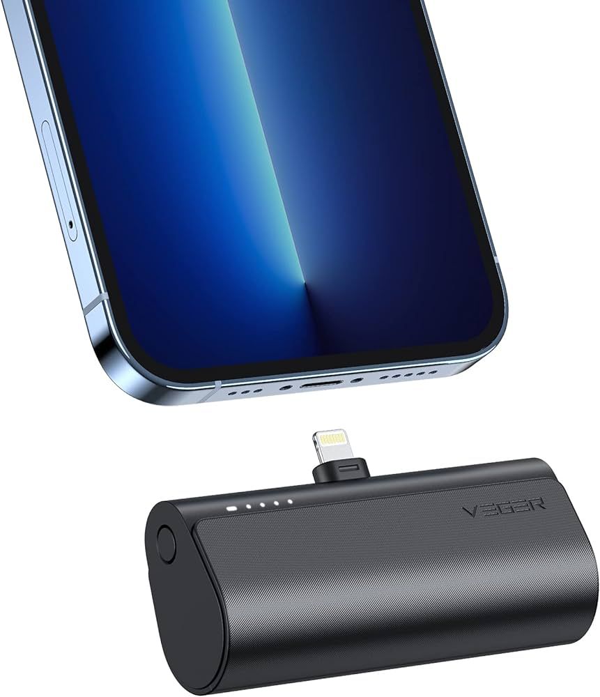 VEGER Mini Portable Charger for iPhone, 5000mAh 20W PD Fast Charging Battery Pack, Cordless Porta... | Amazon (US)