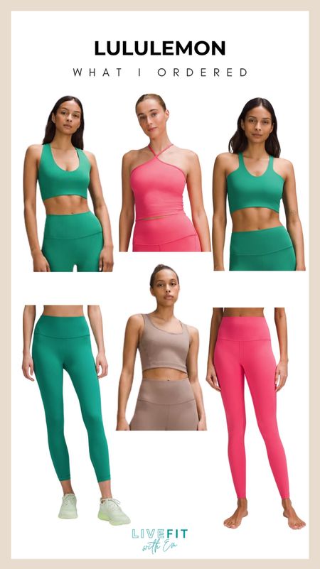 Bright and bold with @lululemon 🌟  
Fresh new activewear colors to energize my workouts:  
💚 Emerald Green  
💗 Pink Punch  
🤎 Neutral Taupe  
Which color would you choose? #LululemonHaul #LiveFitWithEm

#LTKStyleTip #LTKActive #LTKFitness