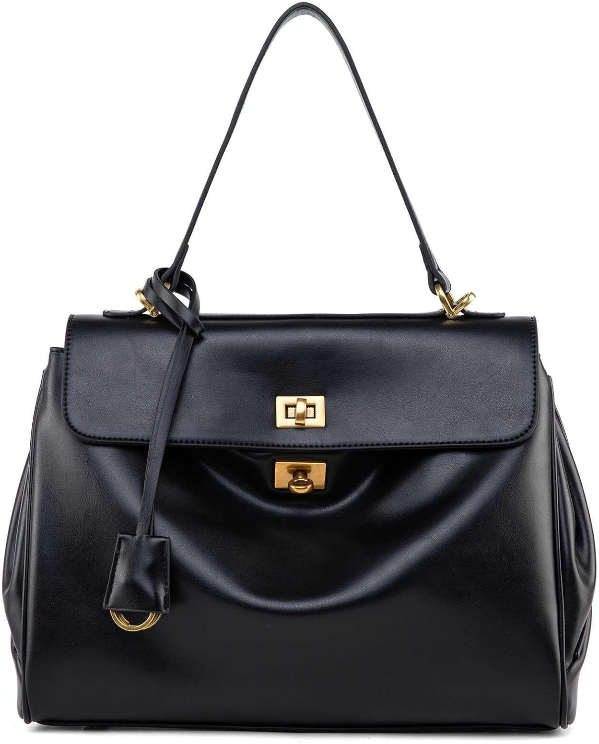 Suede & Leather Tote Bag for Women,Soft Leather Shoulder Handbags for Ladies,Satchel Purse for Travel Work | Amazon (US)