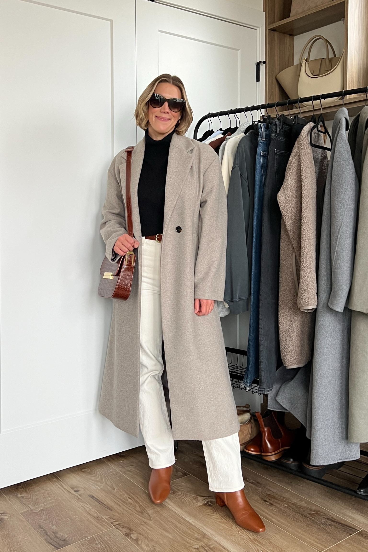 Wearing 26/regular jeans, small turtleneck sweater, small long wool coat, boots tts 

#LTKstyletip #LTKfindsunder50 #LTKfindsunder100