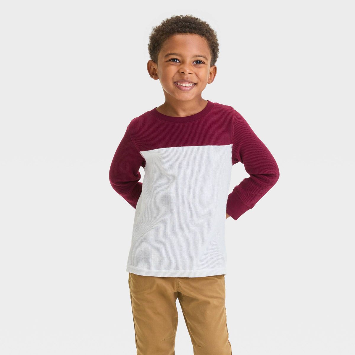 Toddler Boys' Long Sleeve Thermal Shirt - Cat & Jack™ | Target