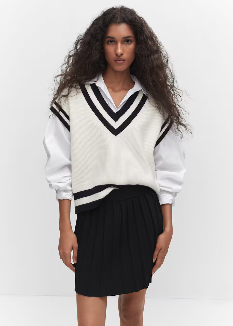 Pleated knitted mini-skirt -  Women | Mango United Kingdom | MANGO (UK)