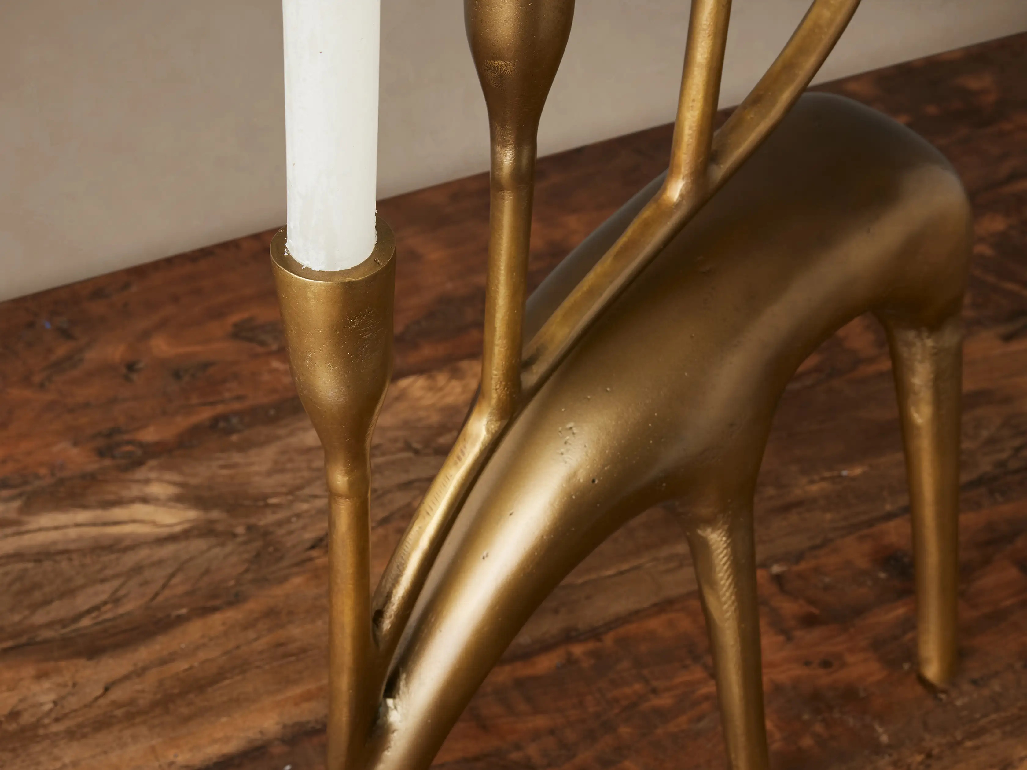 Grazing Deer Taper Holder | Arhaus