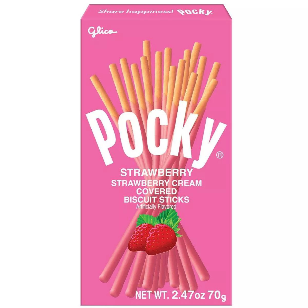 Glico Pocky Strawberry Cream Covered Biscuit Sticks | Target