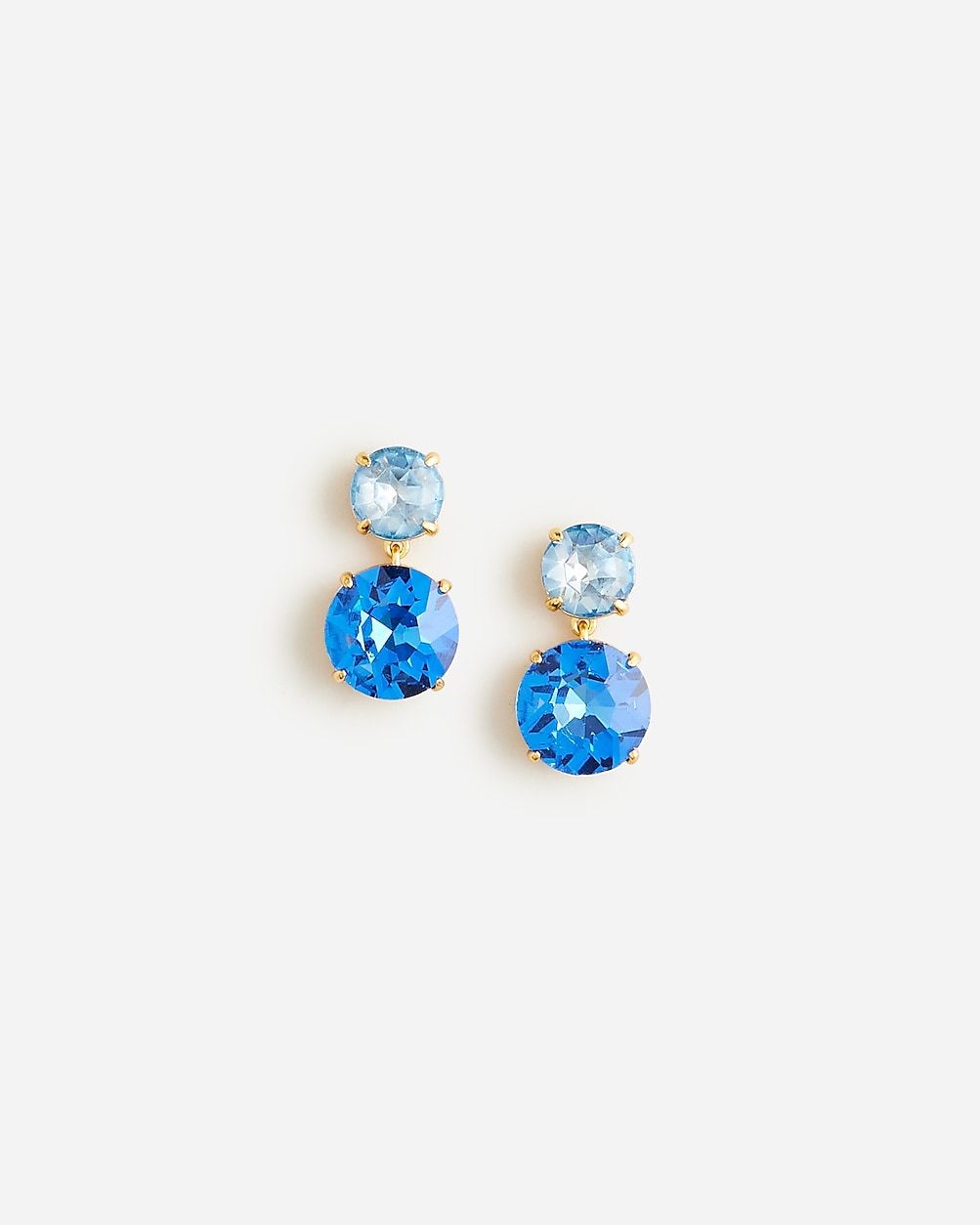 Faceted-crystal drop earrings | J.Crew US