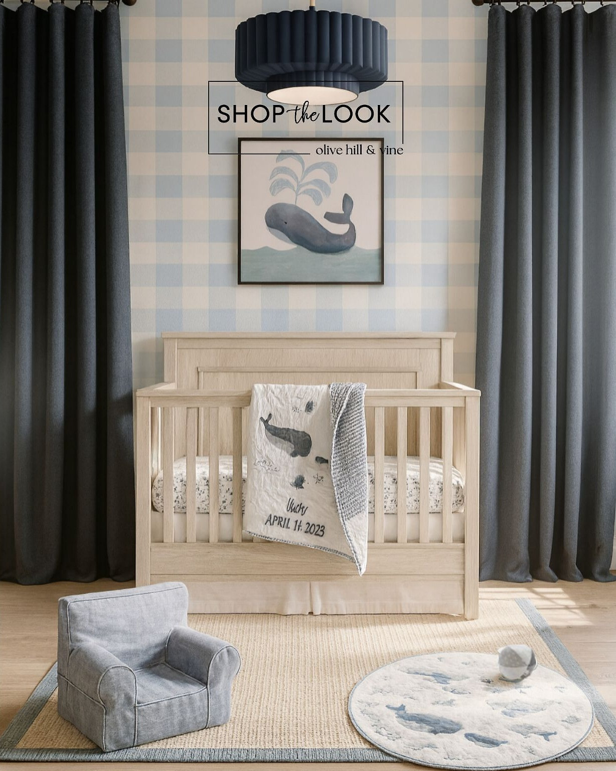 Oh, baby—this nursery is a whale of a design! Soft blues, gingham charm, and ocean-inspired details make it a dreamy space for sweet slumber and everyday adventures.  

 

#LTKHome #LTKBaby #LTKBump