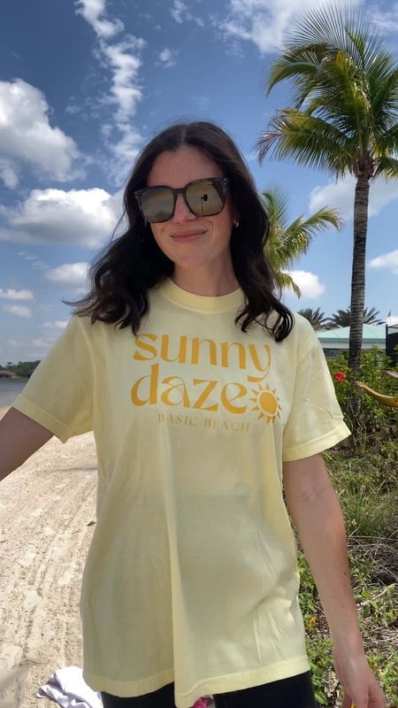 The shirt of summer! Sunny daze yellow tshirt, oversized, summer shirt, vacation shirt, beach shirt, summer outfit, cute shirts for summer  

#LTKtravel #LTKSeasonal #LTKVideo