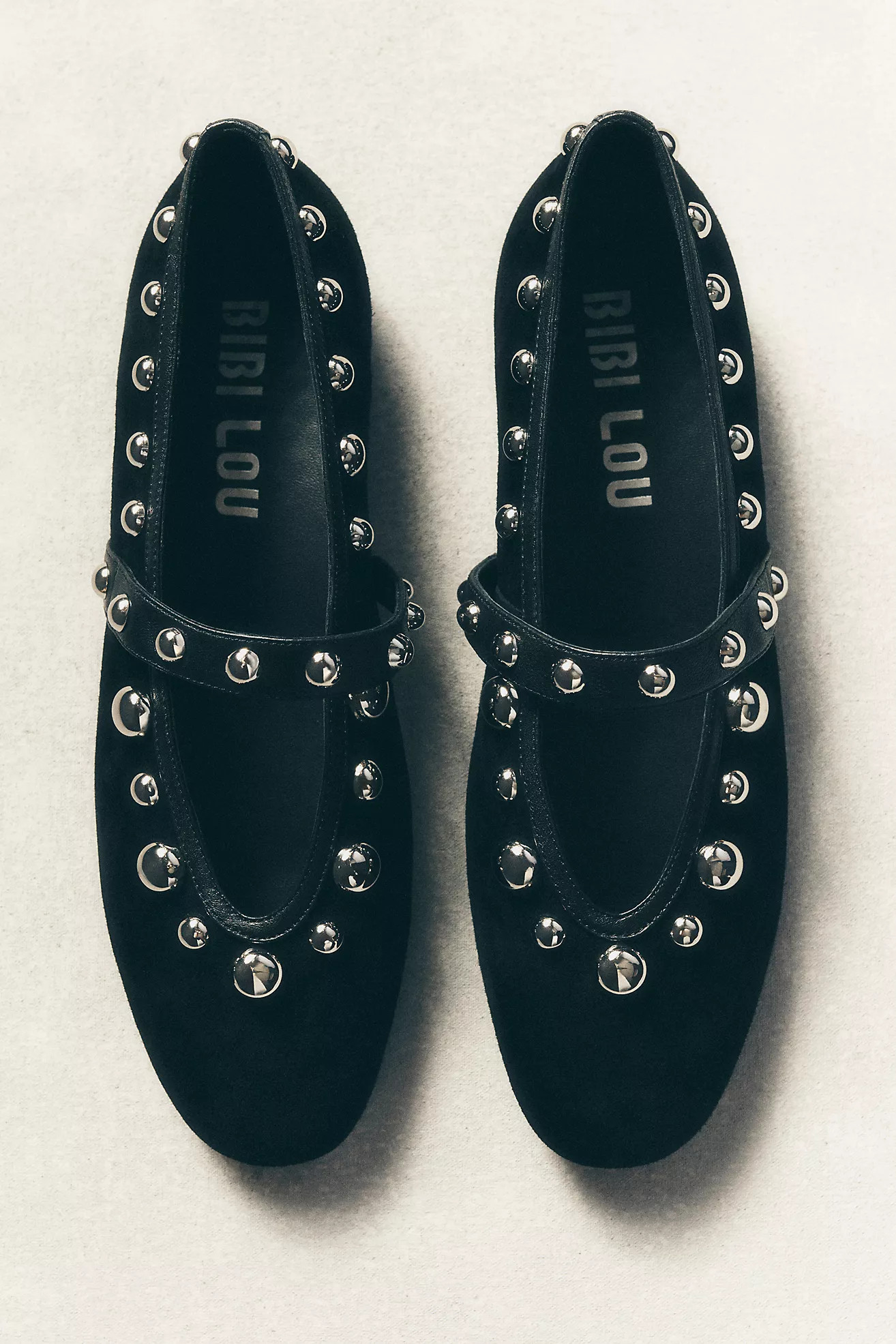 Bibi Lou Studded Mary Jane Ballet Flats | Anthropologie (US)