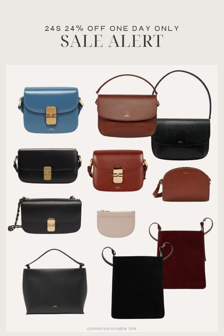 Tons of classic A.P.C. bags on sale as part of the 24S 24 Hour sale — use code 24SDAY for 24% off orders of $240+

#LTKsalealert #LTKitbag