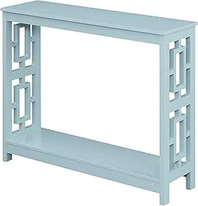 Convenience Concepts Town Square Console Tables, Sea Foam Blue | Amazon (US)