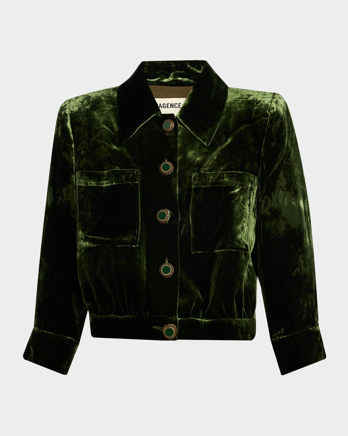 Jia Cropped Velvet Jacket | Neiman Marcus