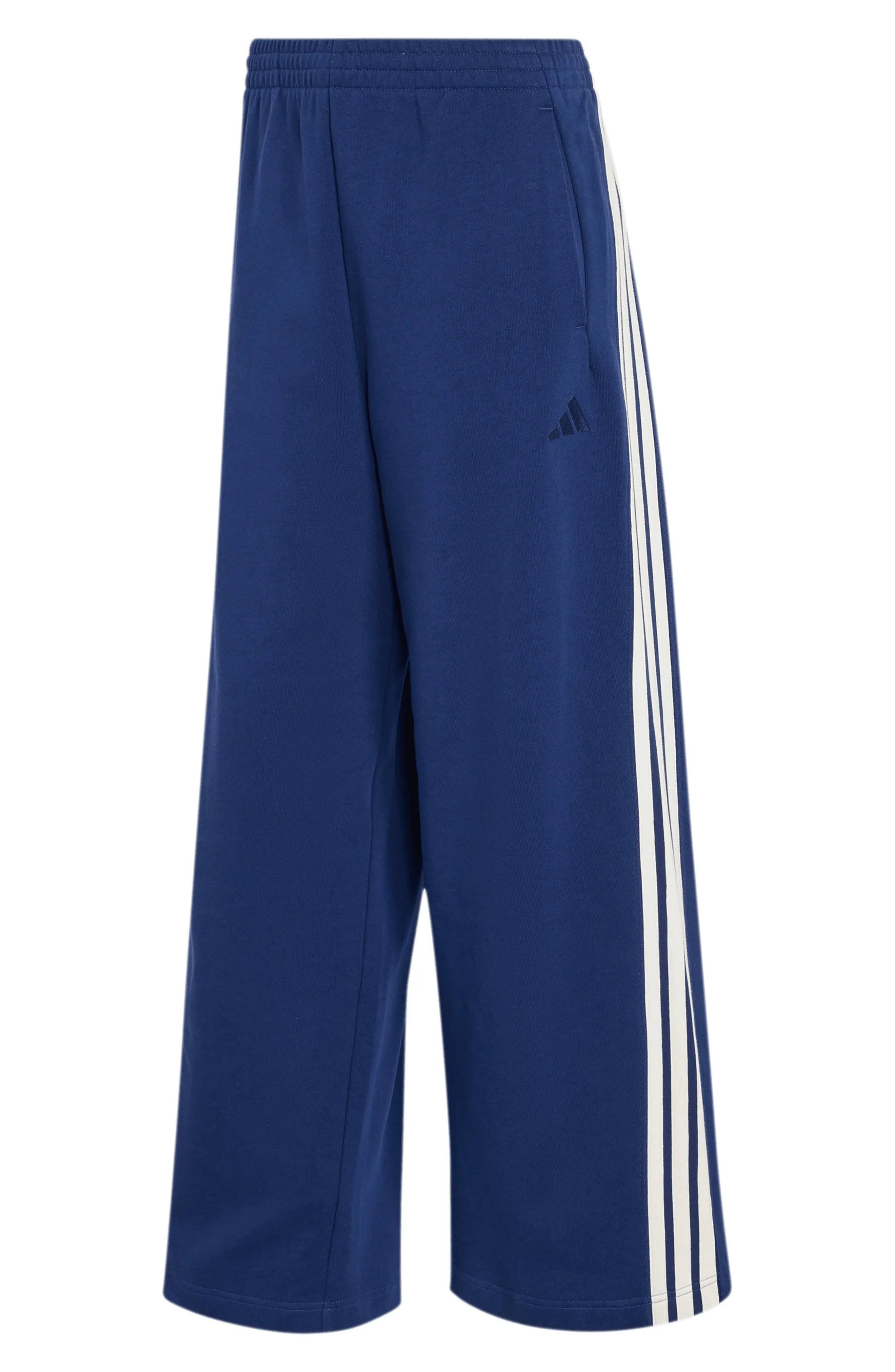 adidas Three Stripe Wide Leg Track Pants (Women) | Nordstromrack | Nordstrom Rack