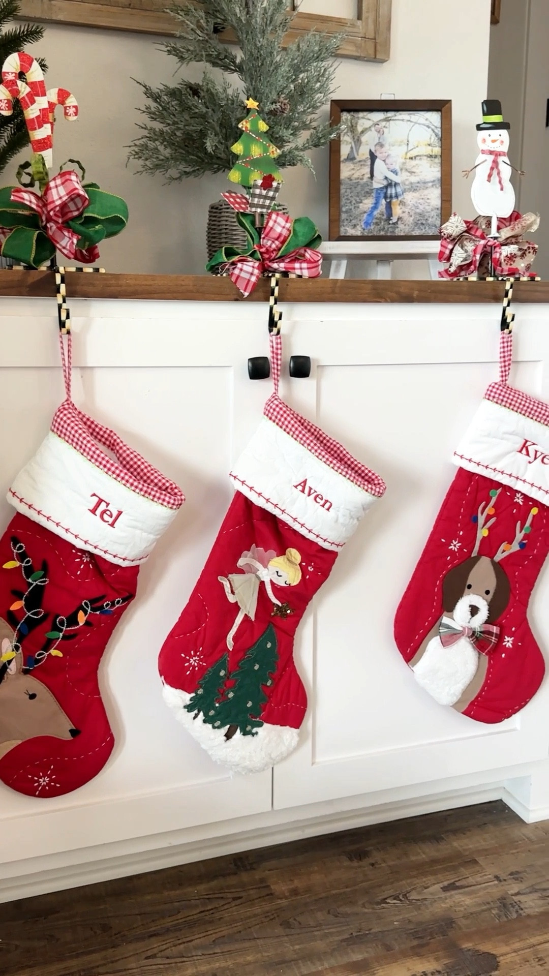 These quilted red and white personalized Christmas stockings are my favorite!

#LTKSeasonal #LTKkids #LTKHoliday