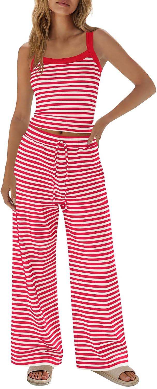 SENSERISE Womens Striped Lounge Set Loungewear | Amazon (US)