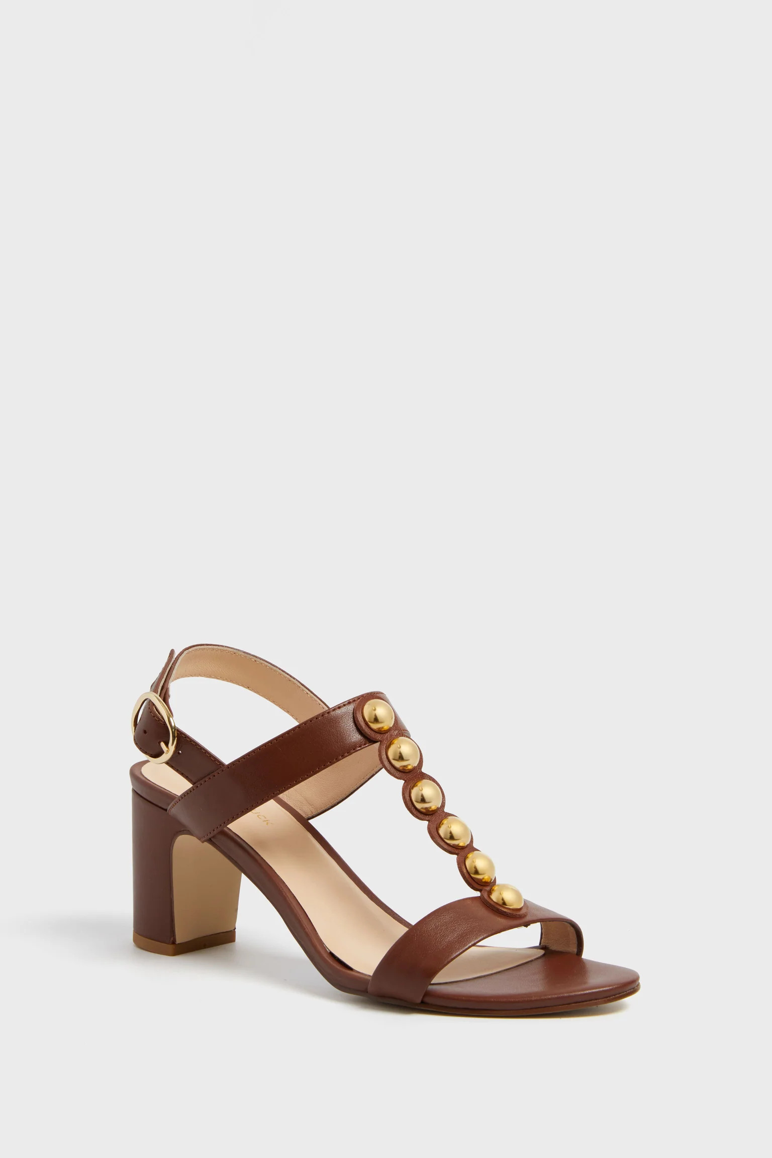 Brown Leather Marcy Heels | Tuckernuck (US)