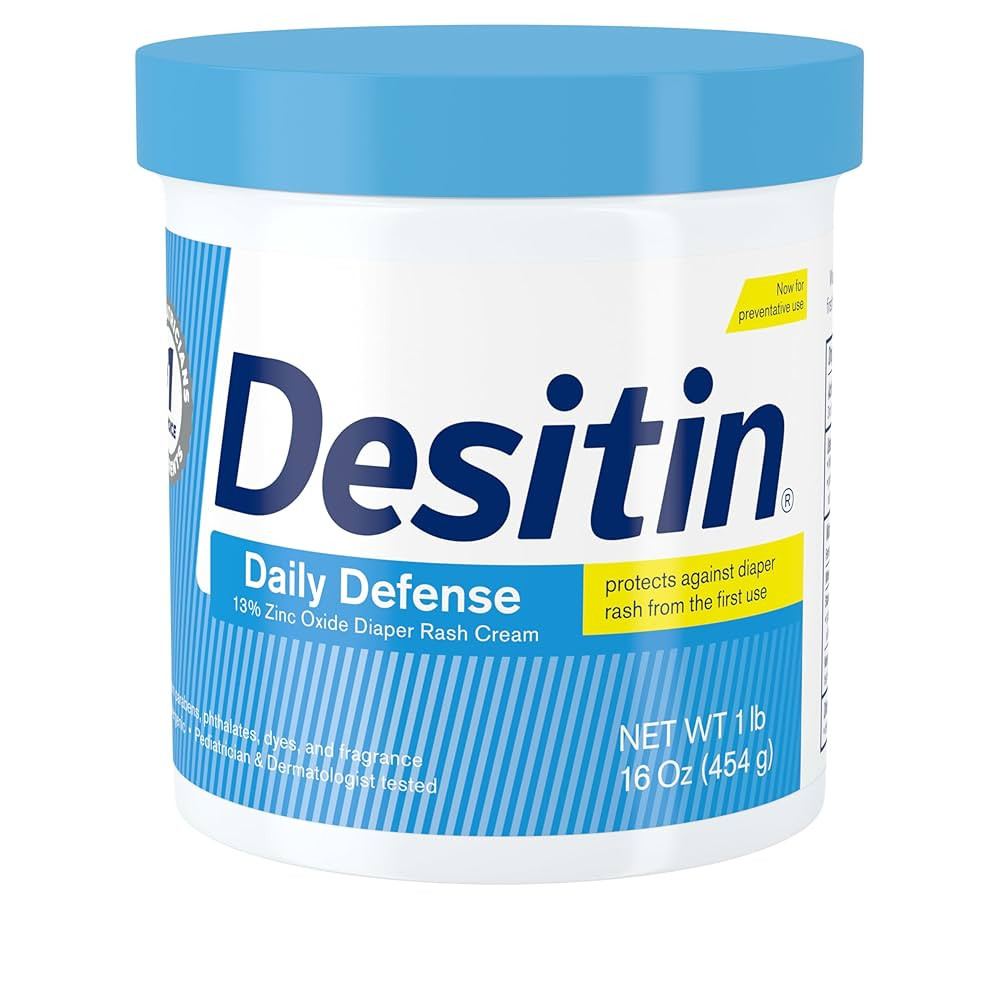 Desitin Daily Defense Baby Diaper Rash Cream with 13% Zinc Oxide, Barrier Cream to Treat, Relieve... | Amazon (US)