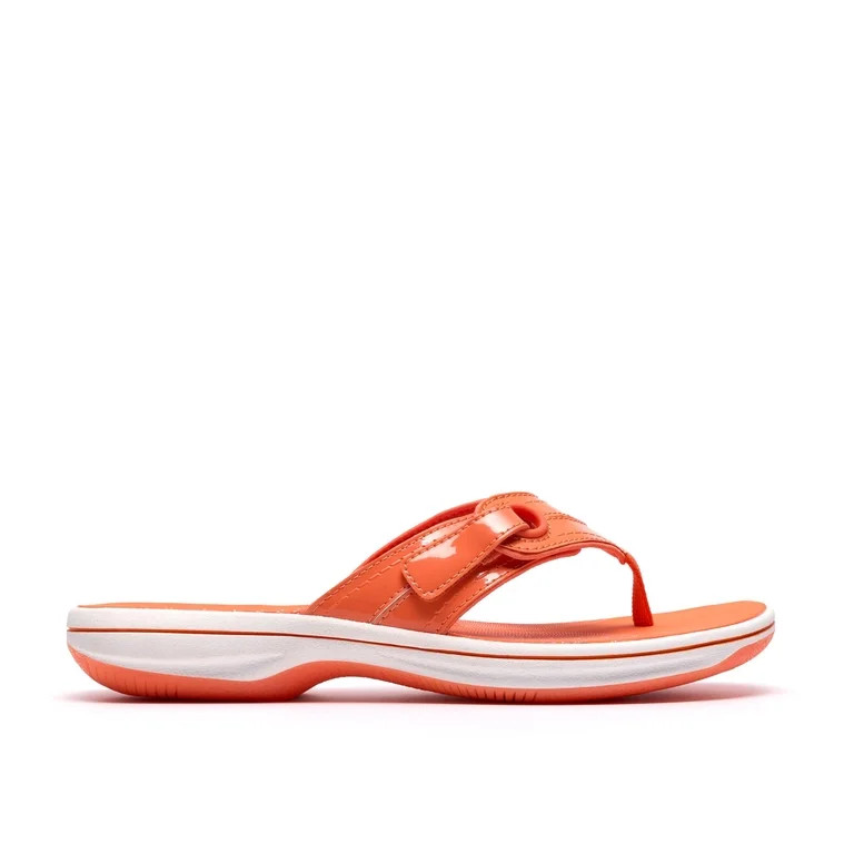 Clarks Breeze Reyna Synthetic - Womens Open Toe Flip Flops | Walmart (US)