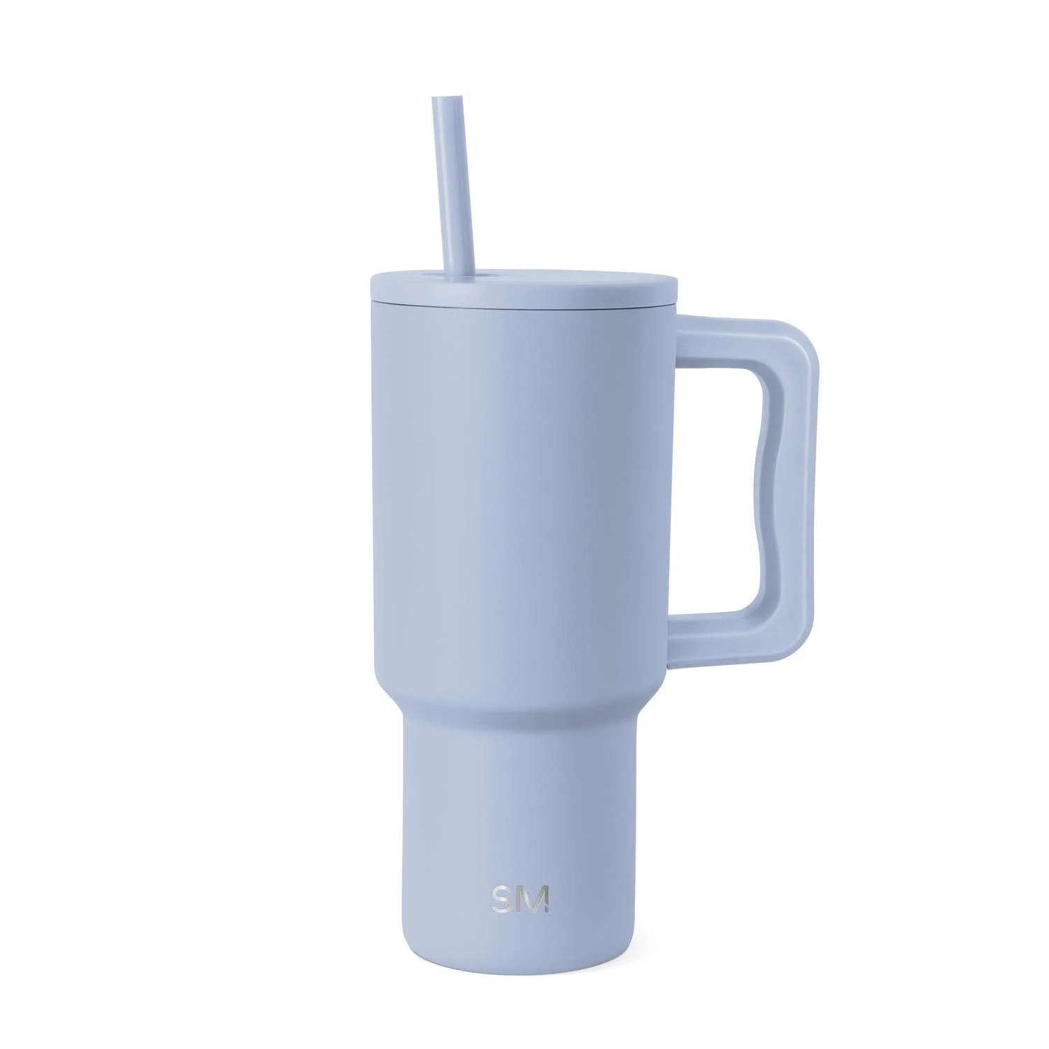 Simple Modern 30 fl oz Insulated Stainless Steel Trek Tumbler with Straw Lid | Mystifying Blue | Walmart (US)