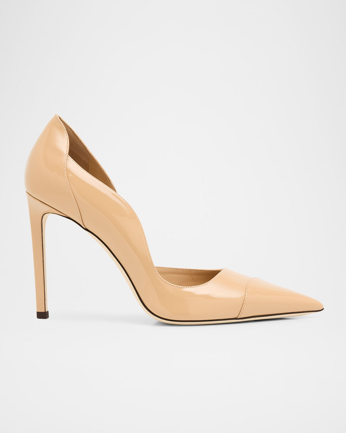 100mm Brigitte Patent Leather d'Orsay Pumps | Neiman Marcus
