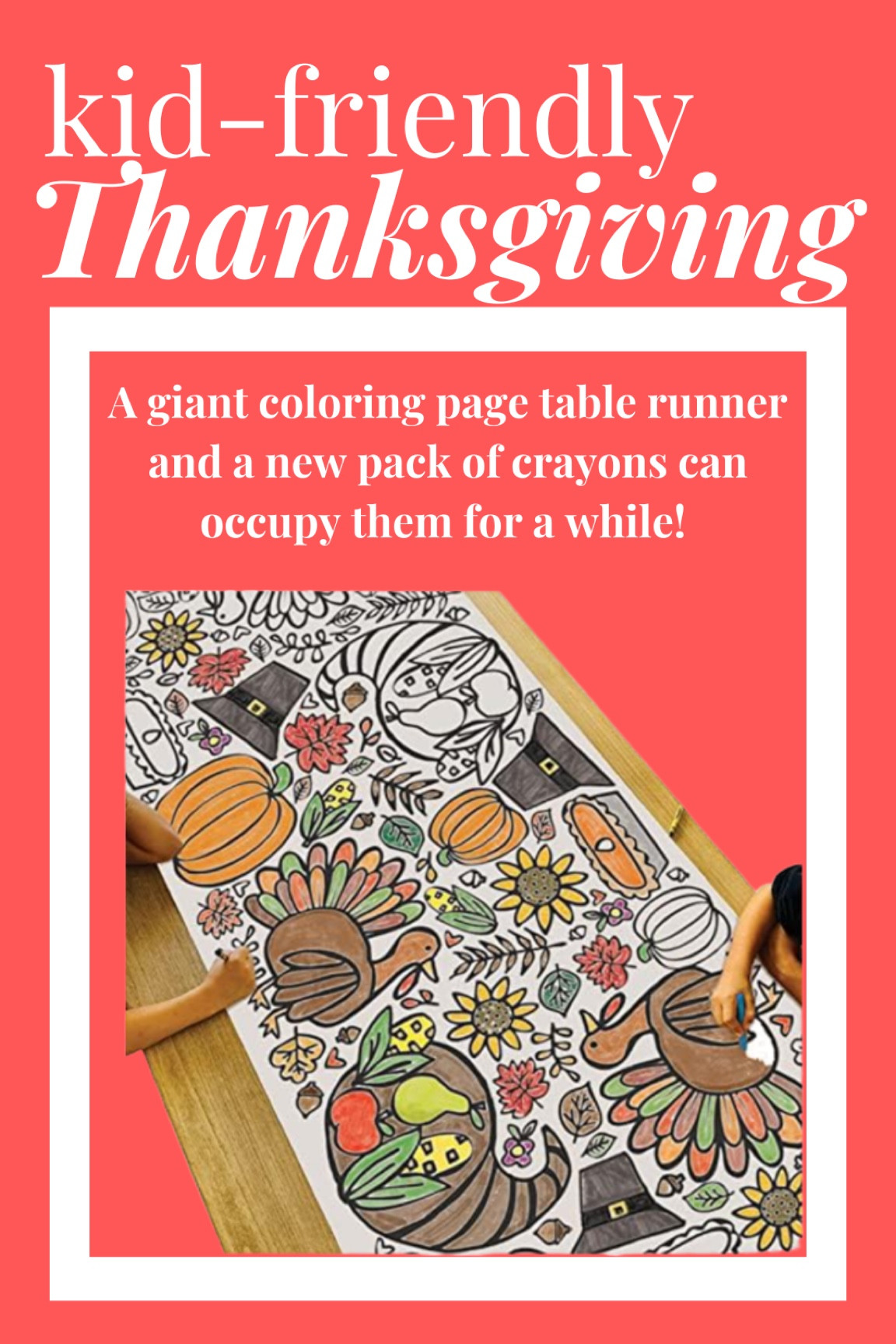 Thanksgiving giant coloring table runner/tablecloth! 

#LTKSeasonal #LTKfindsunder50 #LTKkids