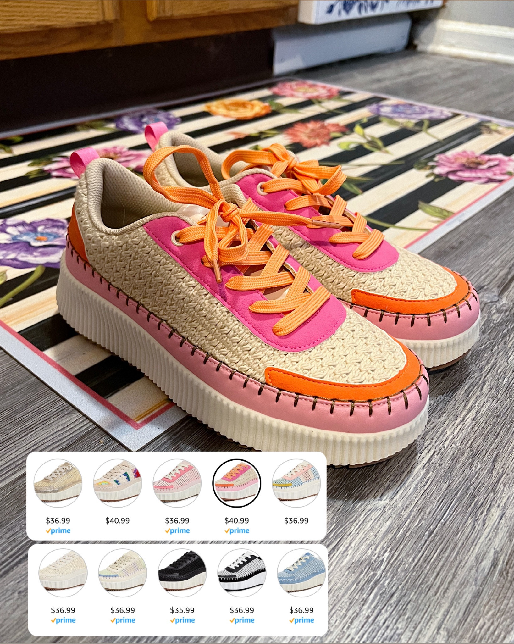 Designer dupe platform sneakers from Amazon 🤩 

Chloe dupe sneakers, pink and orange sneakers, Amazon find, affordable fashion, fashion sneakers 

#LTKfindsunder50 #LTKstyletip #LTKshoecrush