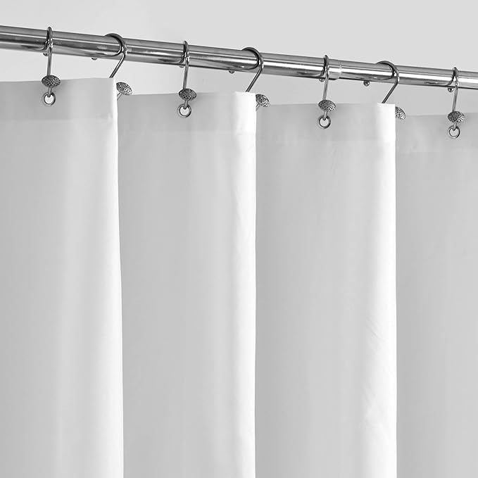 ALYVIA SPRING Long Fabric Shower Curtain Liner Waterproof - 72" x 78", Soft & Lightweight Long Sh... | Amazon (US)