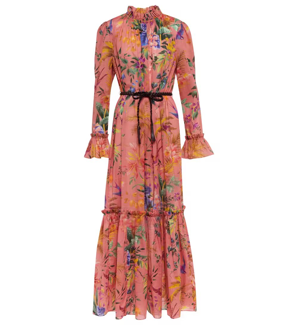 Tropicana floral cotton voile midi dress | Mytheresa (US/CA)