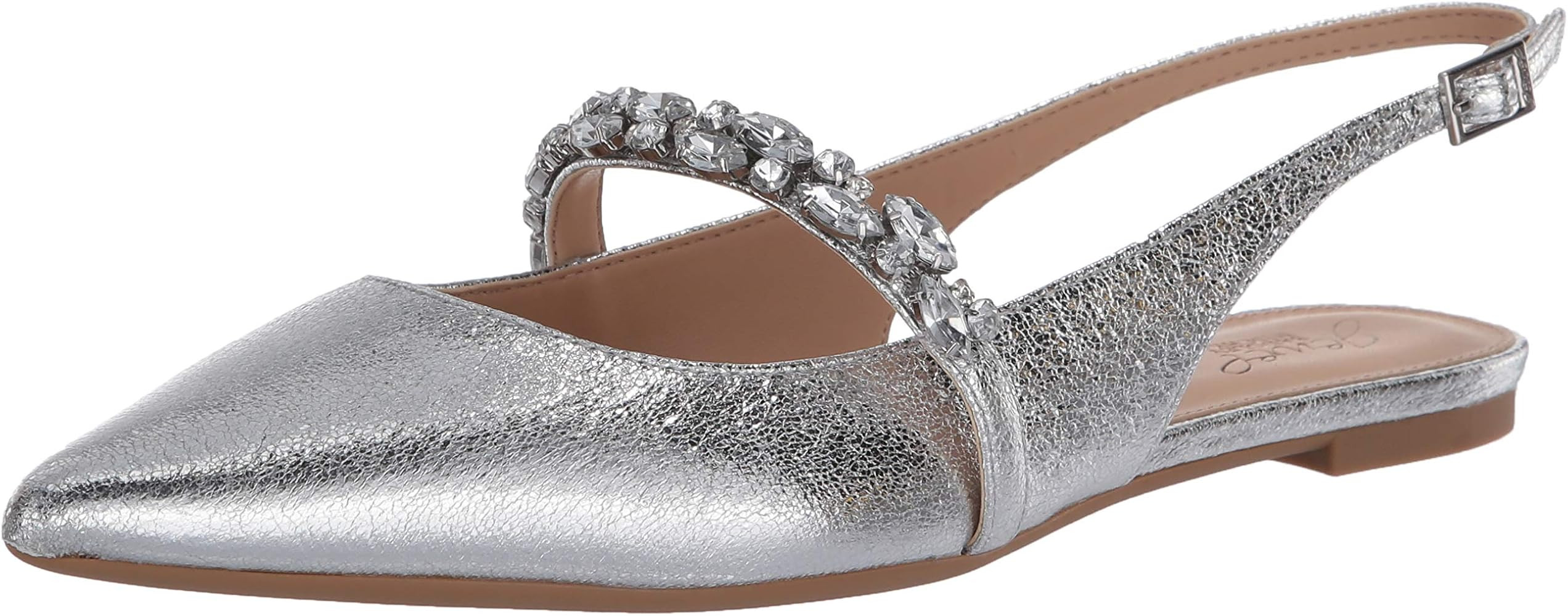 Jewel Badgley Mischka Women's Bambi Mary Jane Flat | Amazon (US)