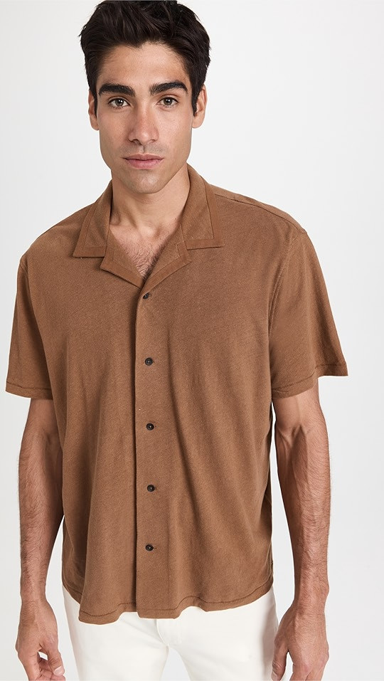 Avery Knit Linen Shirt | Shopbop
