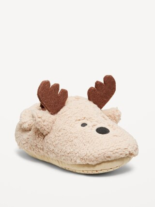 Unisex Sherpa Critter Slippers for Toddler | Old Navy (US)
