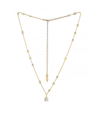 Delicate Cubic Zirconia Pendant 18K Gold Plated Necklace | Macy's