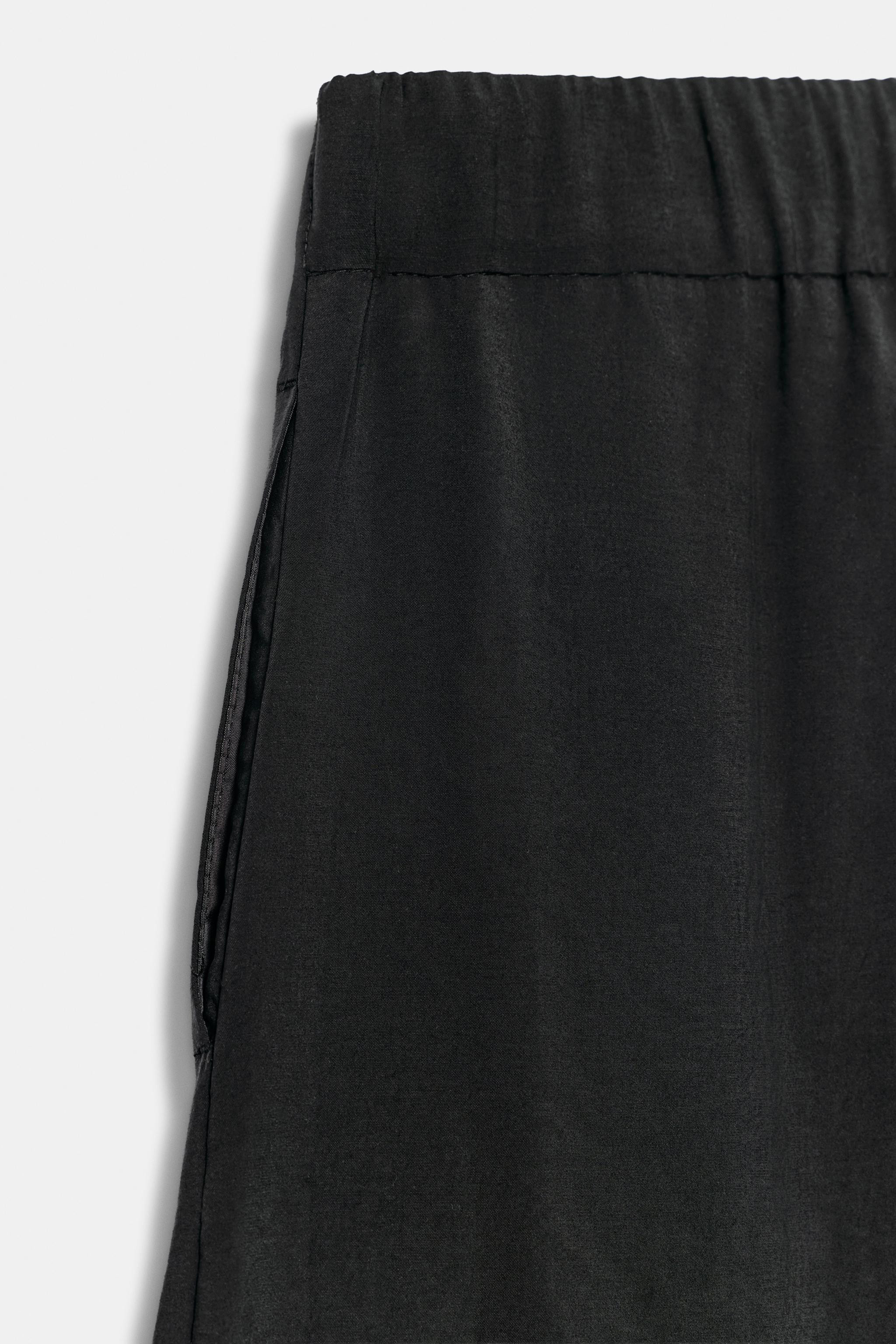 FLOWING BARREL LEG TROUSERS | Zara UK