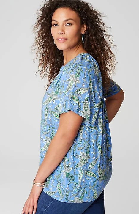Printed Voile Top | J. Jill