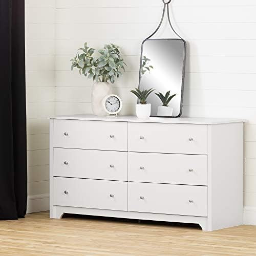 South Shore Furniture Vito Collection, 6-Drawer Double Dresser, Pure White | Amazon (CA)
