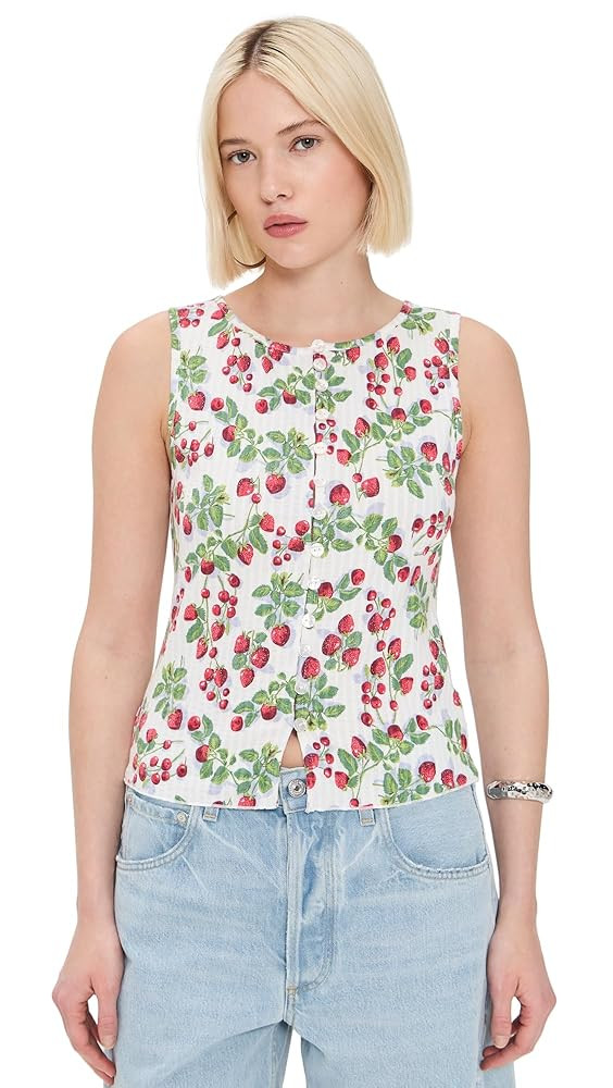 Free People Women's Tilly Vest-Printed | Amazon (US)