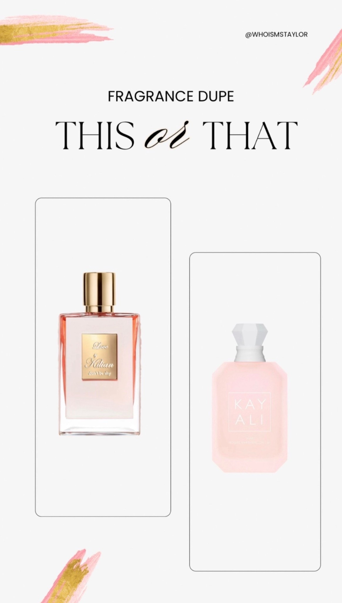 Killian “Love Don’t Be Shy” Dupe! Kayali “Yum Boujee Marshmallow” #sephora #fragrancedupe #dupe #perfume #fragrance #beauty #kayali #kilian

#LTKover40 #LTKbeauty #LTKfindsunder100